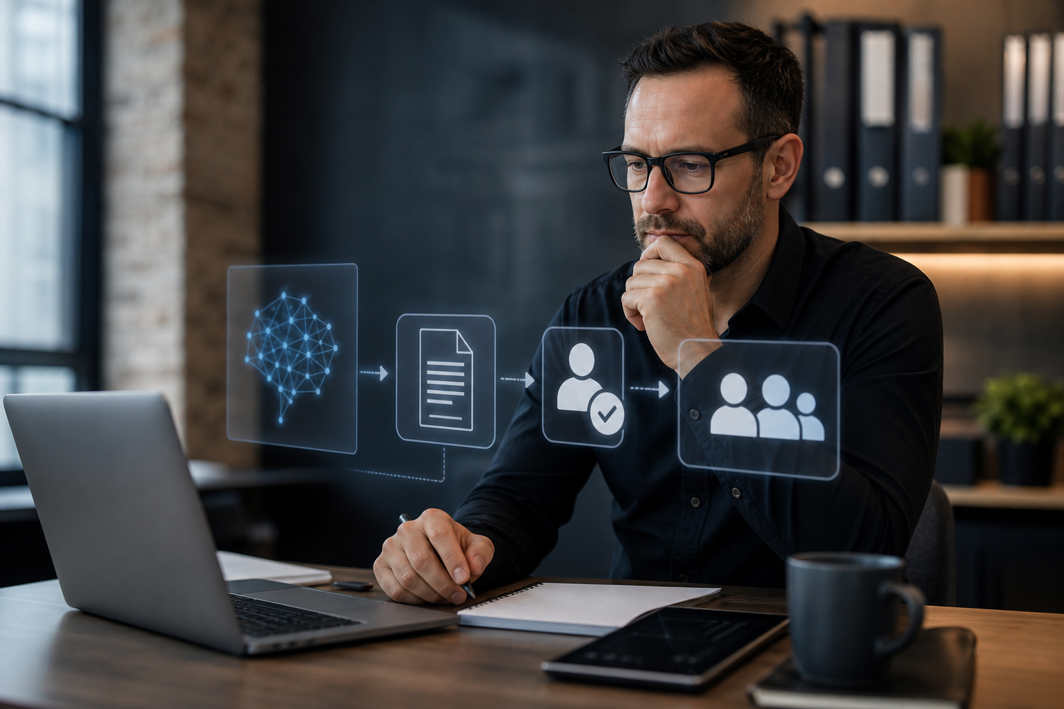 Approval-Gated AI Client Update Workflows for Service Teams